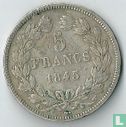 France 5 francs 1843 (W) - Image 1