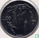 San Marino 100 lire 1983 "Nuclear war threat" - Image 1