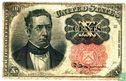 10 cents 1863 d'États Unis (red seal) - Image 1