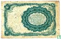 10 cents 1863 d'États Unis (red seal) - Image 2