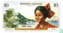 Franse Antillen 10 Francs  - Afbeelding 1