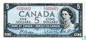 Canada  5 Dollars 1954 - Afbeelding 1