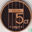 Nederland 5 cent 1987 (PROOF) - Afbeelding 1