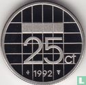 Nederland 25 cent 1992 (PROOF) - Afbeelding 1