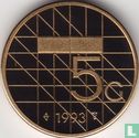Netherlands 5 gulden 1993 (PROOF) - Image 1