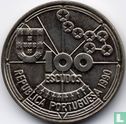 Portugal 100 escudos 1990 (koper-nikkel) "Celestial navigation" - Afbeelding 1