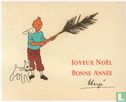 Carte de Voeux Tintin 1956 - Kerstkaart Kuifje 1956 - Afbeelding 2