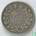Frankrijk 5 francs 1845 (A) - Afbeelding 1