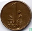 Nederland 1 cent 1948 - Bild 1