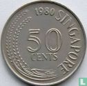 Singapour 50 cents 1980 - Image 1