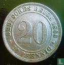 Empire allemand 20 pfennig 1888 (A) - Image 1