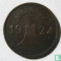 Empire allemand 1 reichspfennig 1924 (F) - Image 1