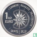 France 1½ euro 2003 (PROOF) "The Normandie" - Image 1