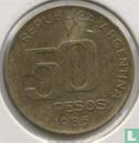 Argentinien 50 Peso 1985 "50th anniversary of Central Bank" - Bild 1