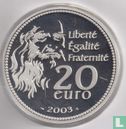 Frankrijk 20 euro 2003 (PROOF - zilver) "500th anniversary of Mona Lisa" - Afbeelding 1