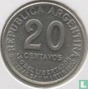 Argentinië 20 centavos 1950 "100th anniversary Death of José de San Martín" - Afbeelding 1