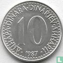 Yougoslavie 10 dinara 1987 - Image 1