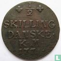 Denemarken ½ skilling 1771 (C - 16 mm) - Afbeelding 1