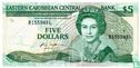 Oost. Caraïben 5 Dollars L (Saint Lucia) - Afbeelding 1