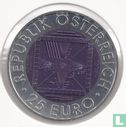 Oostenrijk 25 euro 2005 "50 years of Television" - Afbeelding 1