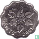 Swaziland 5 cents 2001 - Afbeelding 1
