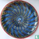 Glazen schaal Peacock - Afbeelding 1