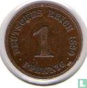 German Empire 1 pfennig 1890 (A) - Image 1