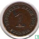 Duitse Rijk 1 pfennig 1912 (D) - Afbeelding 1