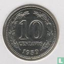Argentinië 10 centavos 1959 - Afbeelding 1