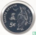 Monaco 5 euro 2004 (PROOF) "1700th Anniversary of Sainte Dévote" - Afbeelding 2