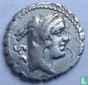 Romeinse Republiek - Serrate AR Denarius L. Procilius. 80 v.Chr. - Afbeelding 1