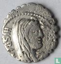 Römische Republik Denar A. Postumius A.f. AR gesägt SP. N. Albinus. 81 V. CHR. - Bild 1