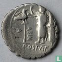 Roman Republic-Denarius a. Postumius A.f. AR Serrate SP. n. Albinus. 81 BC - Image 2