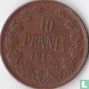 Finlande 10 penniä 1917 (Nicholas II) - Image 1