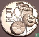 Trinidad en Tobago 50 cents 1977 (PROOF) - Afbeelding 2
