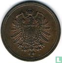 Empire allemand 1 pfennig 1876 (F) - Image 2