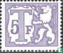 Lion héraldique et petite chiffre - Image 1