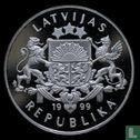 Letland 1 lats 1999 (PROOF) "European mink" - Afbeelding 1