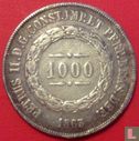 Brazil 1000 réis 1865 - Image 1
