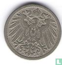 Empire allemand 5 pfennig 1890 (J) - Image 2