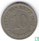 Empire allemand 10 pfennig 1907 (E) - Image 1