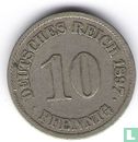 Empire allemand 10 pfennig 1897 (A) - Image 1