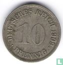Duitse Rijk 10 pfennig 1909 (G) - Afbeelding 1