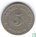 Deutsches Reich 5 Pfennig 1889 (E) - Bild 1