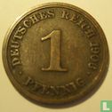 Duitse Rijk 1 pfennig 1906 (J) - Afbeelding 1