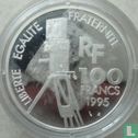 France 100 francs 1995 (PROOF) "Greta Garbo" - Image 1