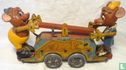 Tin Plate Wind Up Gus & Jaq Hand Car - Afbeelding 1