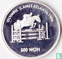 Noord-Korea 500 won 1995 (PROOF) "1996 Summer Olympics in Atlanta - Equestrian" - Afbeelding 2
