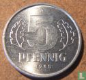 GDR 5 pfennig 1985 - Image 1