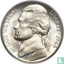 United States 5 cents 1945 (P - type 2) - Image 1